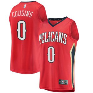 Camiseta DeMarcus Cousins 0 New Orleans Pelicans Statement Edition Rojo Hombre